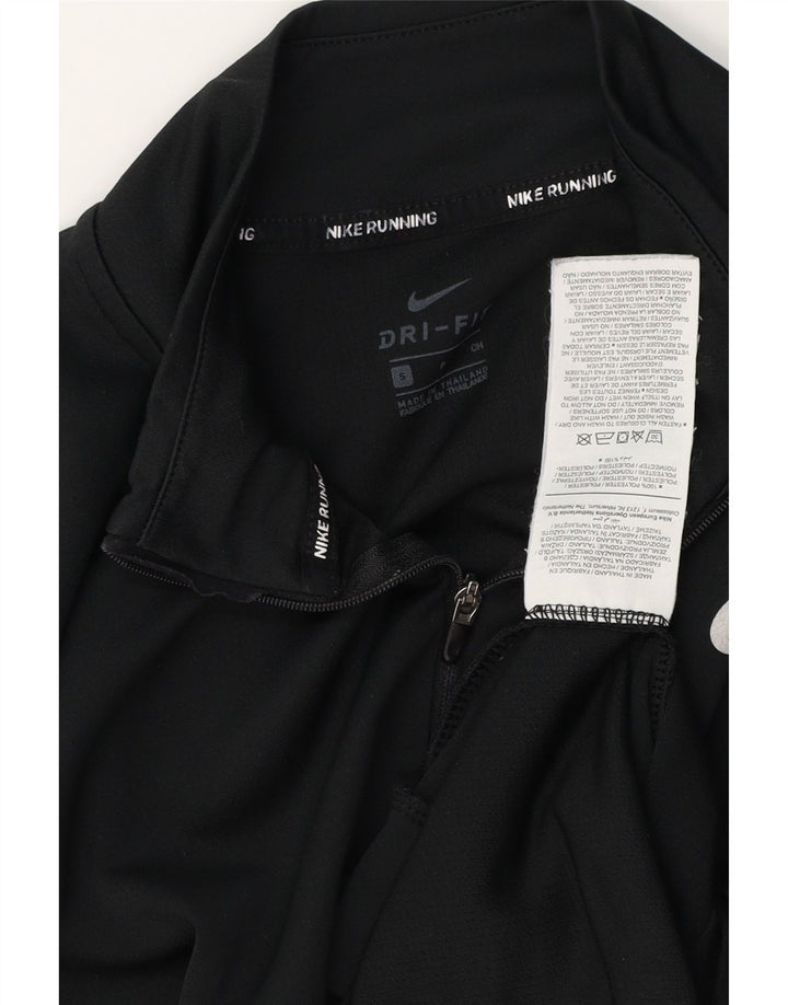 NIKE Damen Dri Fit Pullover-Trainingsanzug mit Reißverschluss, UK 10, Größe S, Schwarz