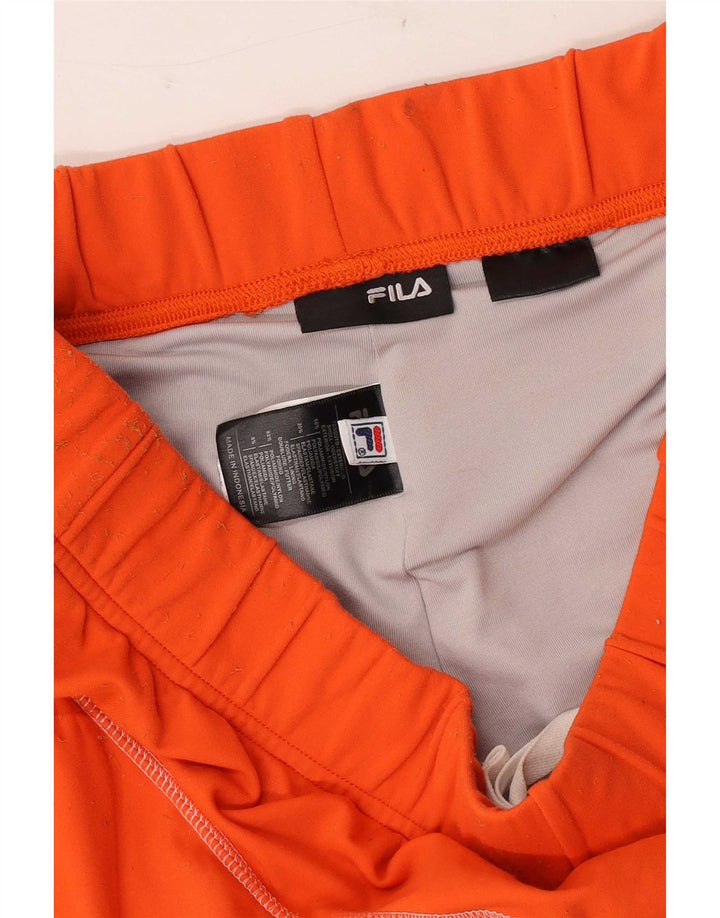Fila Herren Sportshorts Medium Orange Colourblock Polyamid