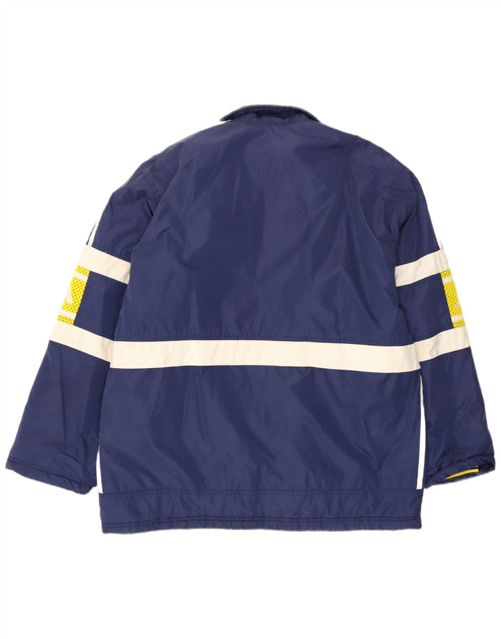 Adidas Herren Grafik gepolsterte Jacke UK 40/42 Mittelblau Farbblock
