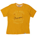 CHAMPION Herren-T-Shirt mit Grafik, Größe L, Gelb