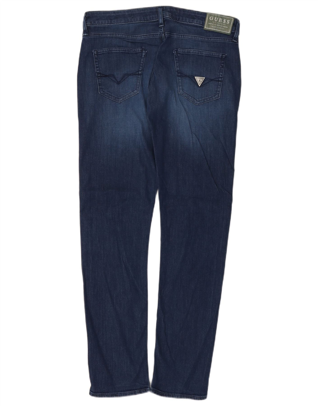Guess Damen Slim Jeans W32 L31 Marineblaue Baumwolle