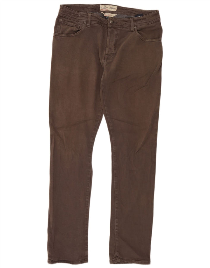 Hackett Slim Freizeithose für Herren, W36, L32, graue Baumwolle