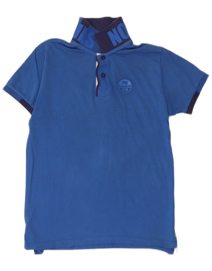 NORTH SAILS Herren-Poloshirt mit Grafik, Größe S, Blau