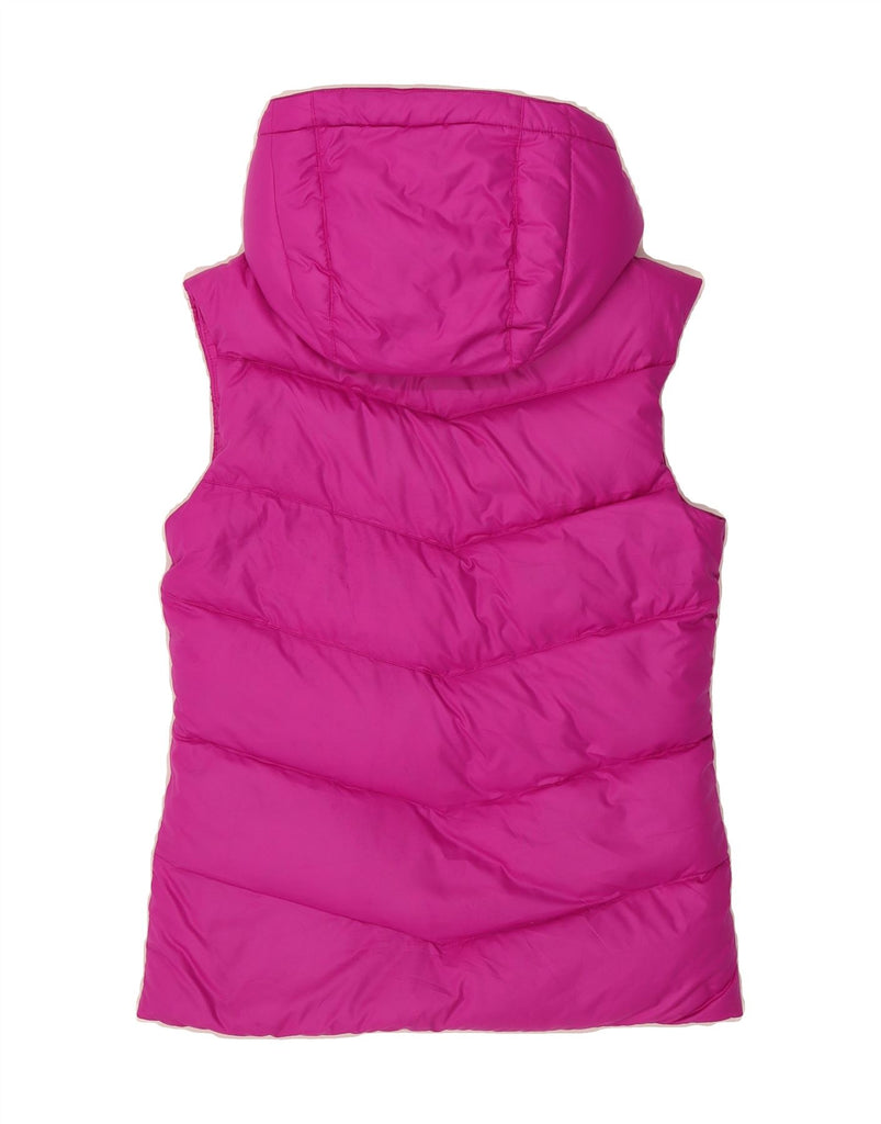 NIKE Womens Loose Fit Hooded Padded Gilet UK 6 XS Pink Polyester Vintage Nike and Second-Hand Nike from Messina Hembry 