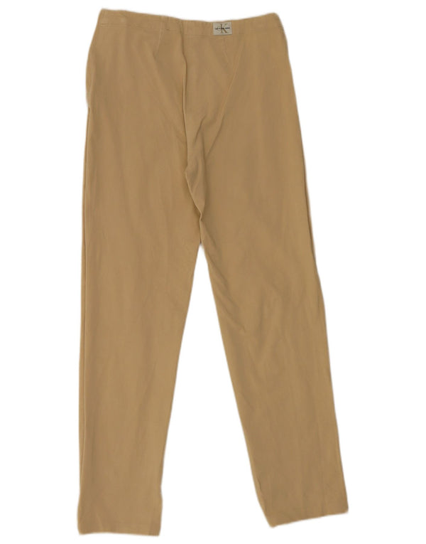 Calvin Klein Damen Gerade Freizeithose W31 L29 Beige Baumwolle