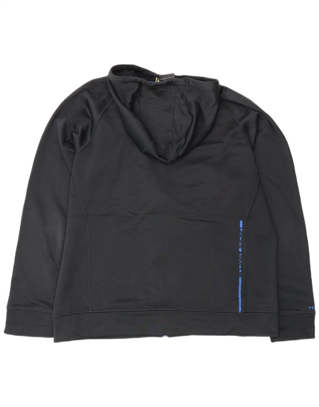 UNDER ARMOUR Herren-Kapuzenpullover mit grafischem Reißverschluss, Größe L, Schwarz