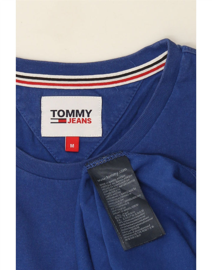 Tommy Hilfiger Herren T-Shirt Top mittelblaue Baumwolle