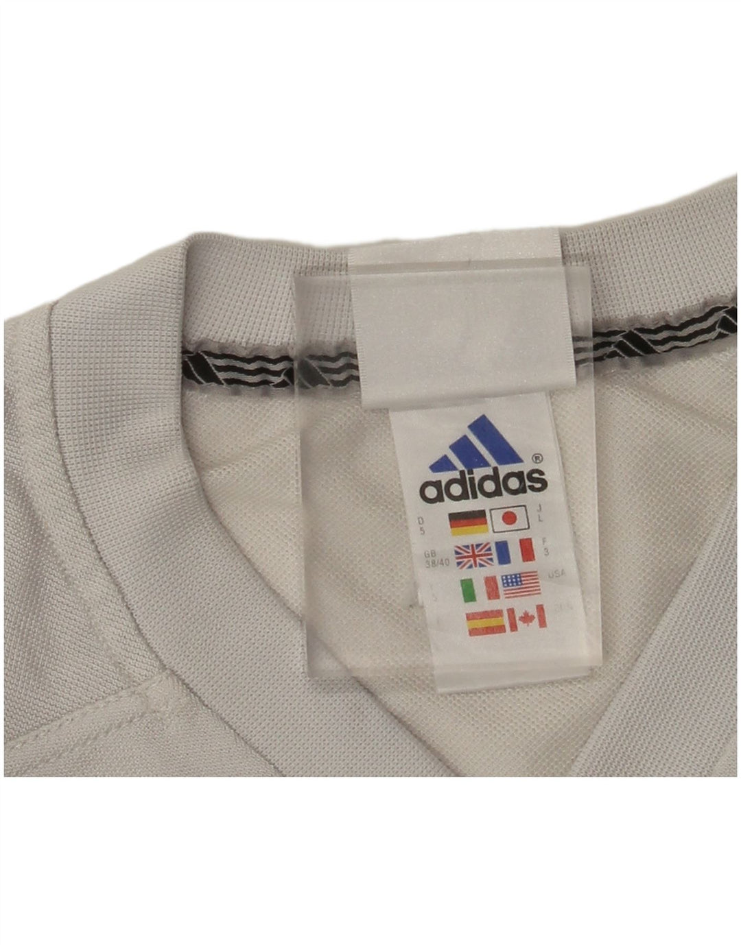 Adidas Herren T-Shirt Top UK 38/40 Mittelgraues Polyester