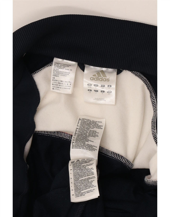 ADIDAS Herren-Trainingsanzug-Top-Jacke, UK 36/38, klein, Marineblau, Farbblock