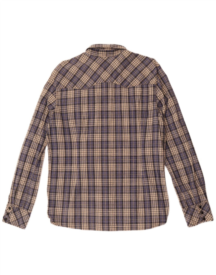 Levi's Herren-Slim-Fit-Hemd, groß, blau kariert, Baumwolle
