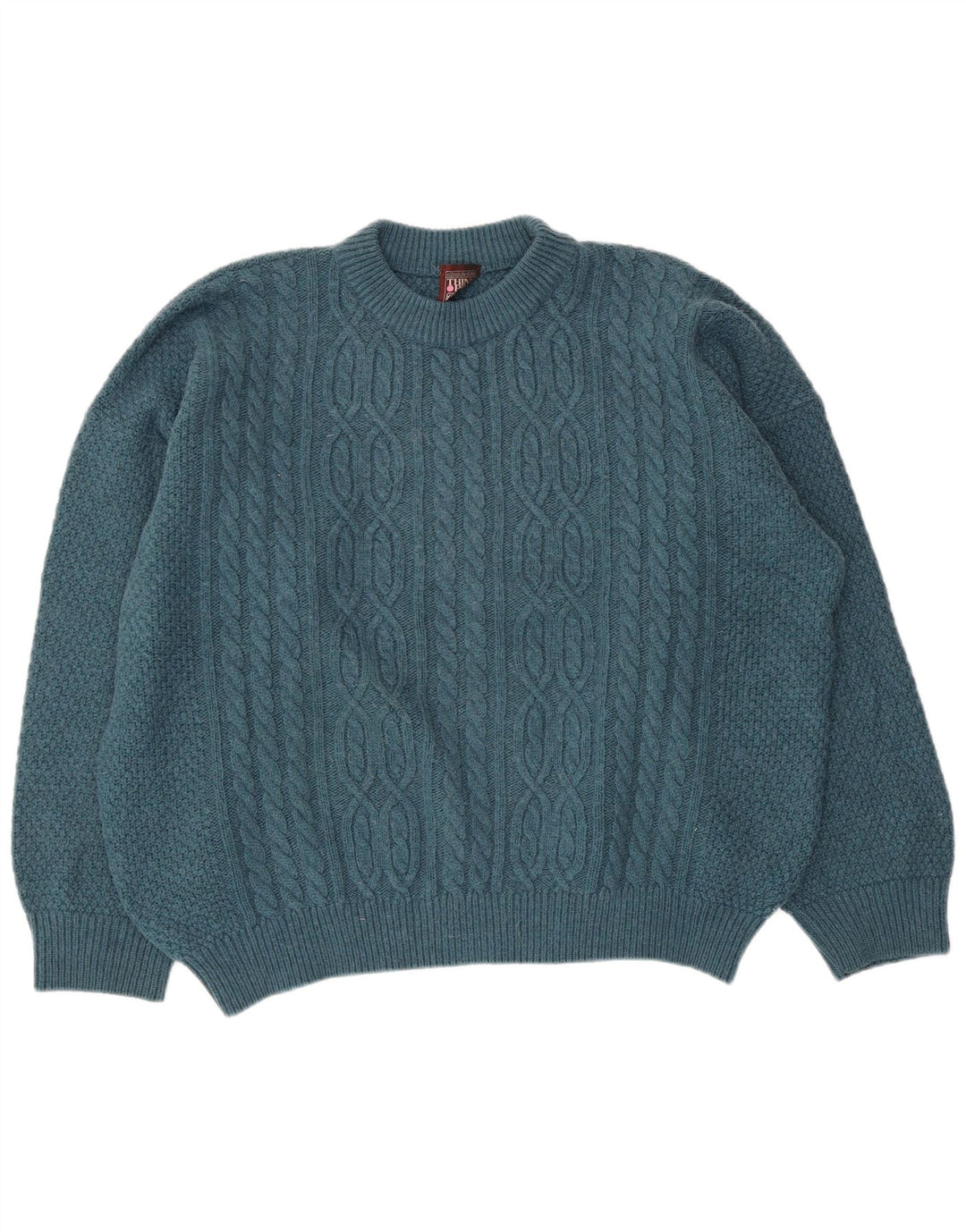 Think Pink Damen-Pullover mit Rundhalsausschnitt, UK 20 2XL Blau