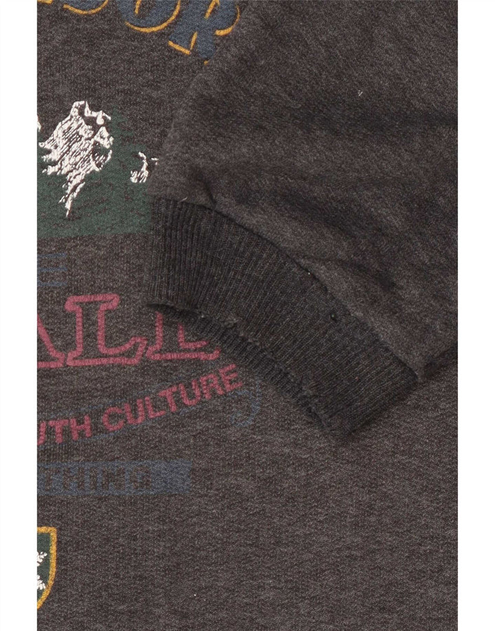 Wampum Herren-Sweatshirt mit Grafik, Größe L, Grau
