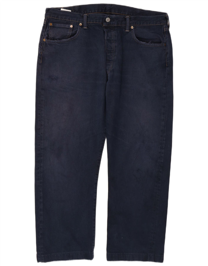 Levi's Herren 501 Straight Jeans W38 L27 Marineblau