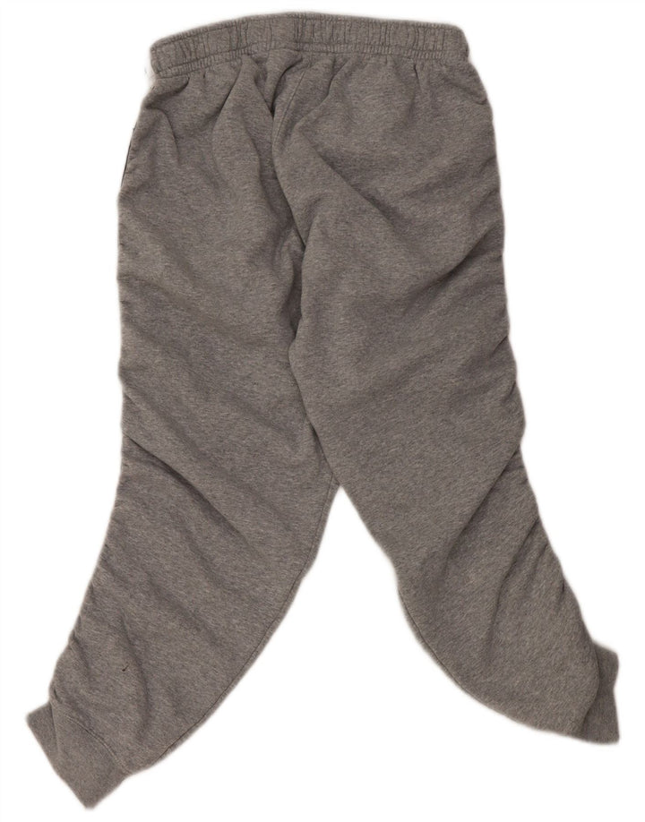 NIKE Womens Graphic Full Trainingsanzug UK 14 Mittelgraue Colourblock-Baumwolle