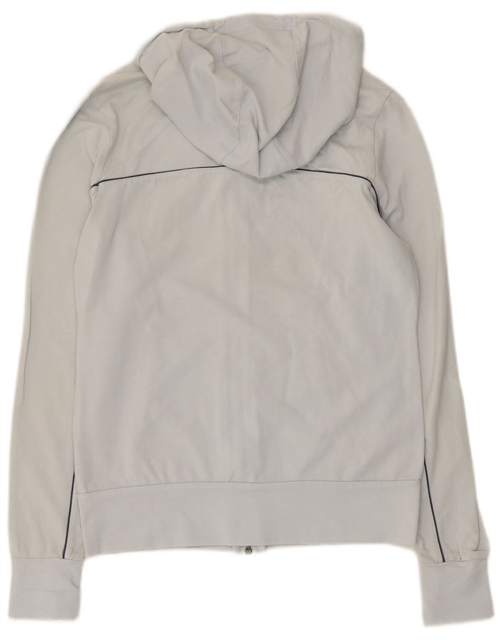 Nike Damen Zip Hoodie Pullover UK 12/14 Mittelblau