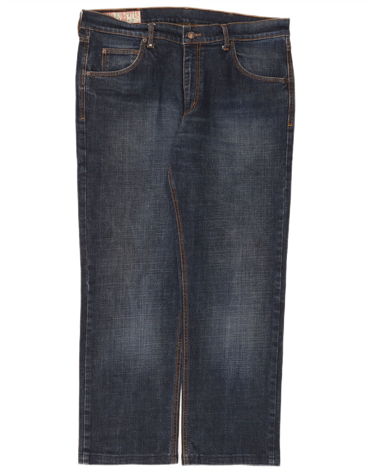 Rifle Herren Straight Jeans W38 L29 Marineblaue Baumwolle