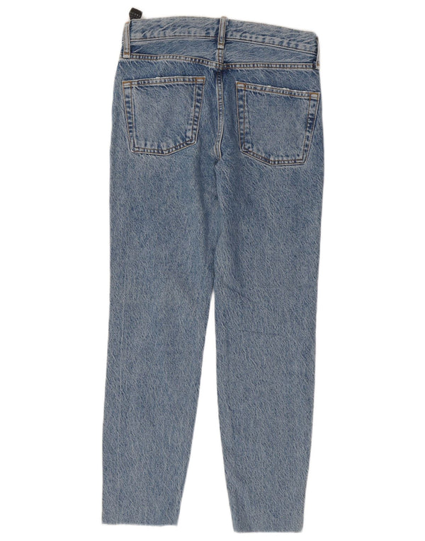 Zara Damen Slim Jeans EU 34 2XS W24 L27 Blaue Baumwolle