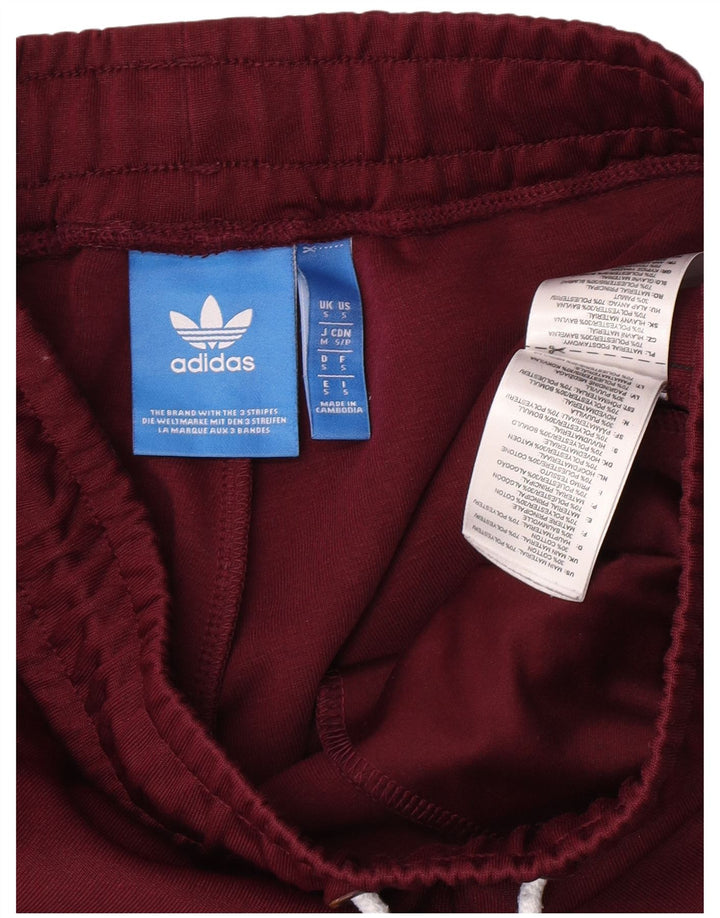 Adidas Damen-Trainingshose mit Grafik, Gr. 8, klein, Burgunderrot, Polyester