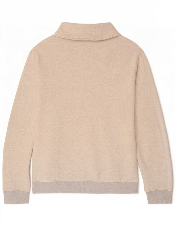 Levi's Herren-Sweatshirt mit Schalkragen, mittelgrau gesprenkelte Baumwolle