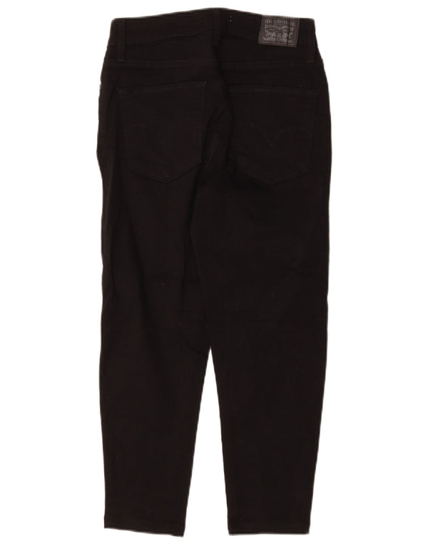 Levi's Damen 721 Capri High Rise Skinny Jeans W26 L21 Schwarz Baumwolle