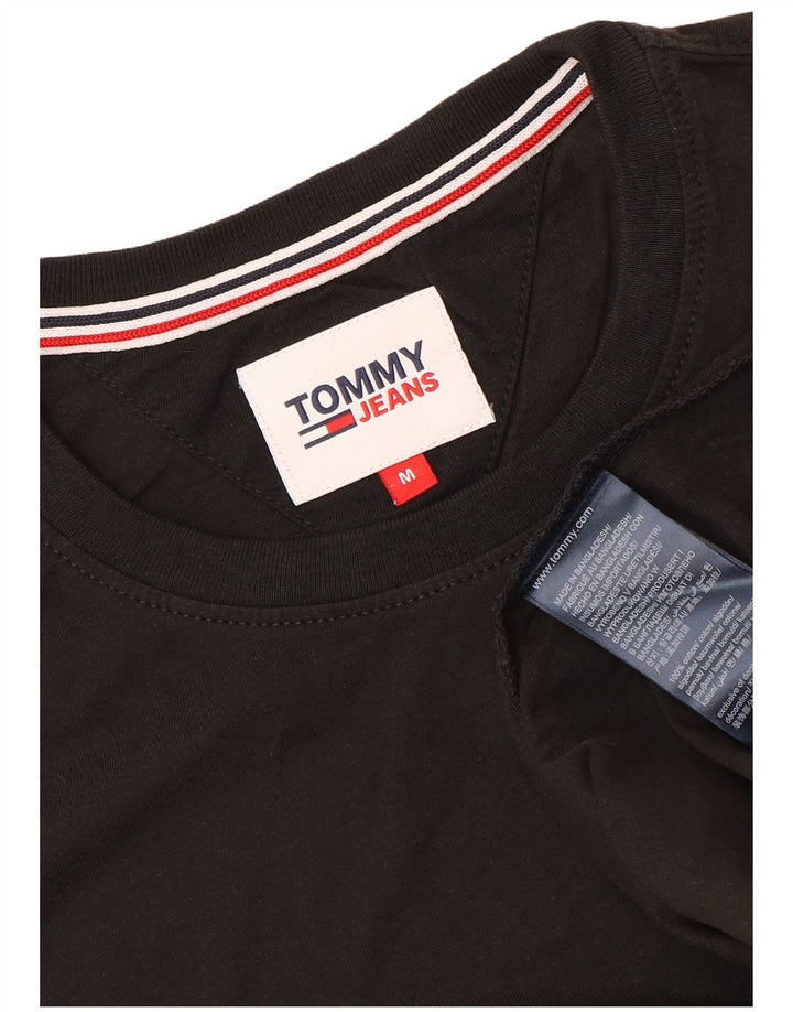 TOMMY HILFIGER Herren T-Shirt Top Medium Schwarz Baumwolle