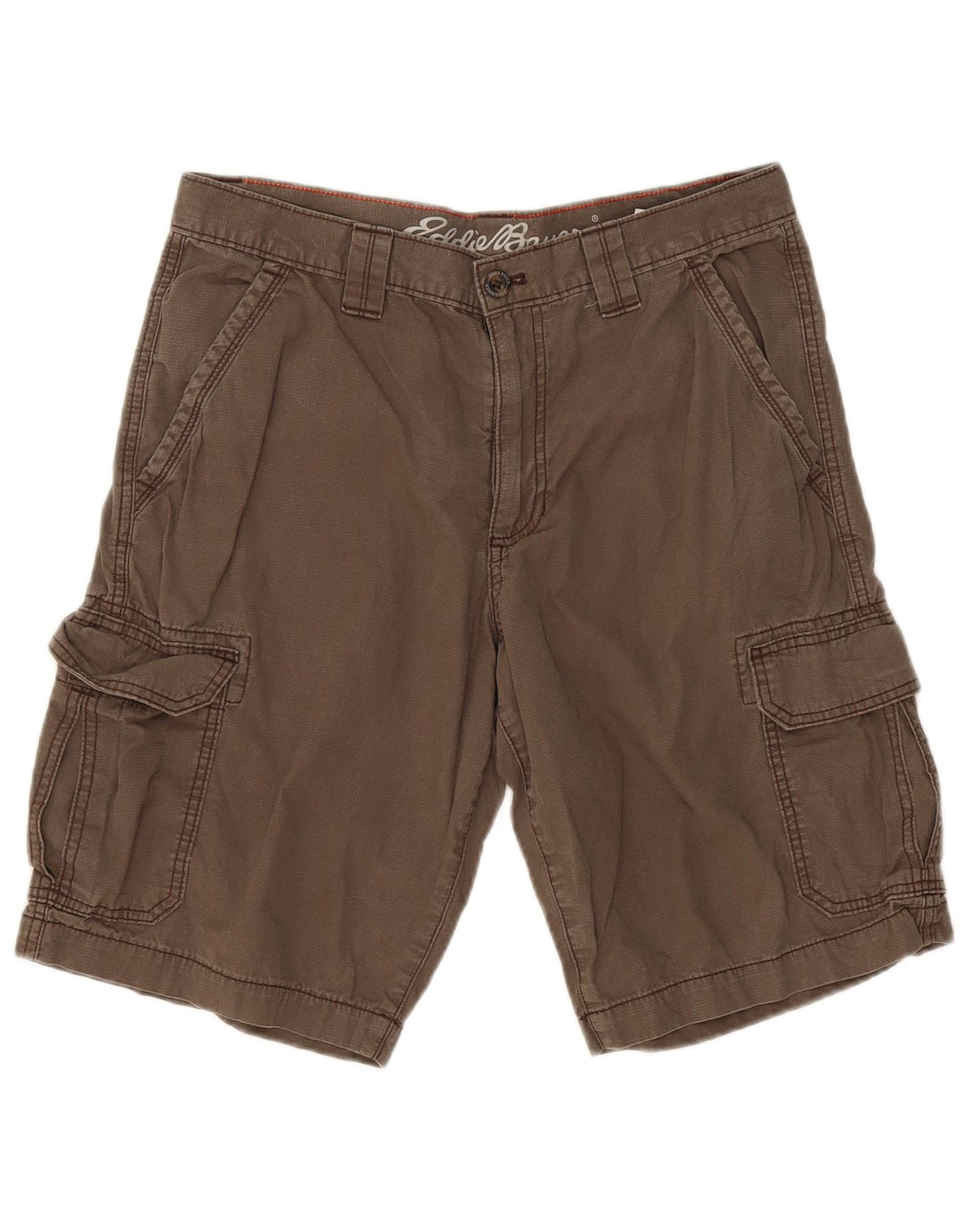 EDDIE BAUER Herren Cargoshorts W33 Große graue Baumwolle