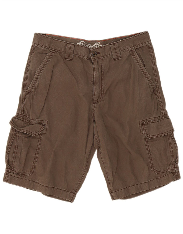 EDDIE BAUER Herren Cargoshorts W33 Große graue Baumwolle