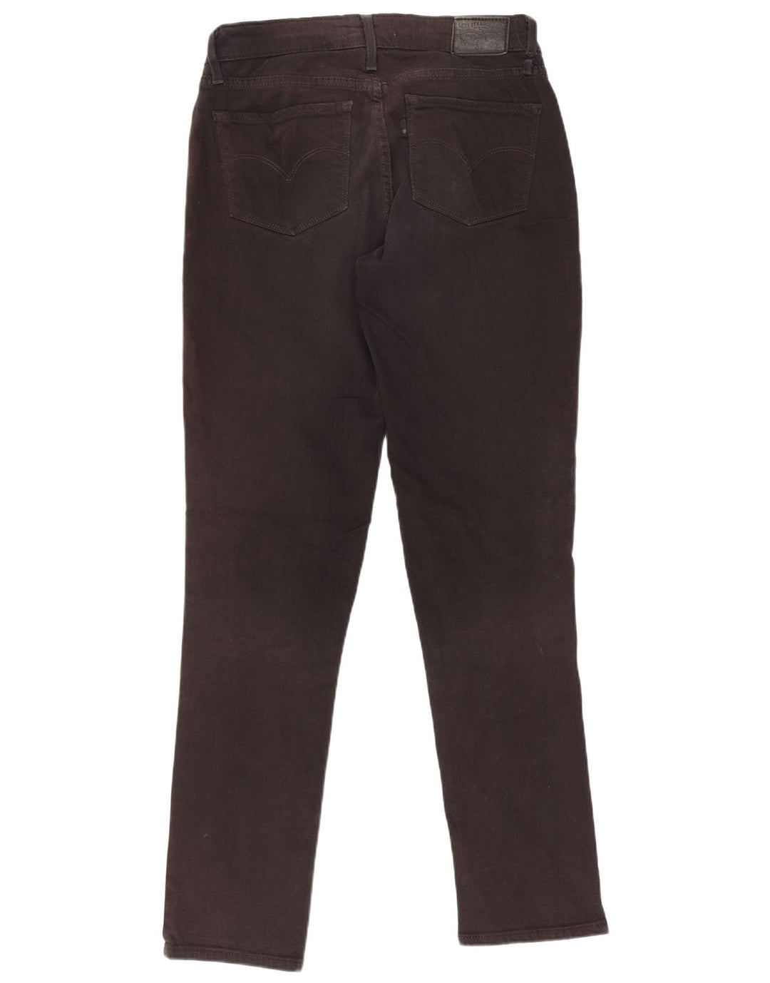 Levi's Damen 712 Slim Jeans W26 L30 Schwarze Baumwolle