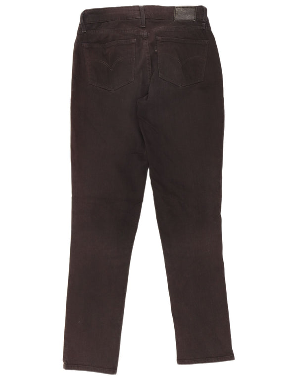 Levi's Damen 712 Slim Jeans W26 L30 Schwarze Baumwolle