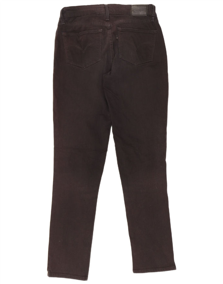Levi's Damen 712 Slim Jeans W26 L30 Schwarze Baumwolle