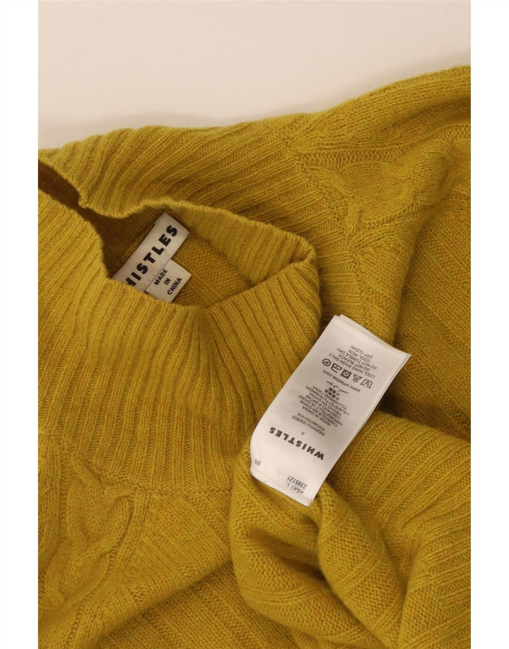 Whistles Damen-Pullover mit Rollkragen, übergroß, Gr. 10, Gelb