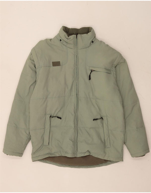 Fila Herren Wattierte Jacke UK 36 Small Grün