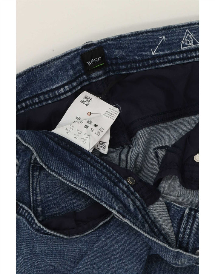 Hugo Boss Herren Slim Jeans W36 L30 Blaue Baumwolle