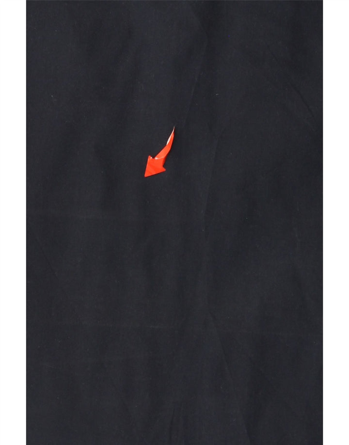 Mossimo Herren Kurzarm-Pullover-Hemd aus mittelblauer Baumwolle