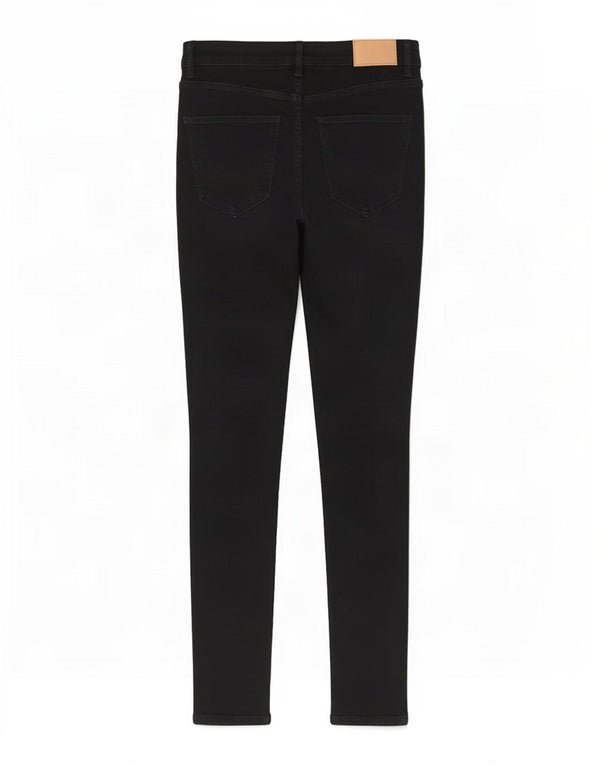 Zara Damen High Waist Skinny Jeans EU 38 Small W28 L27 Schwarz