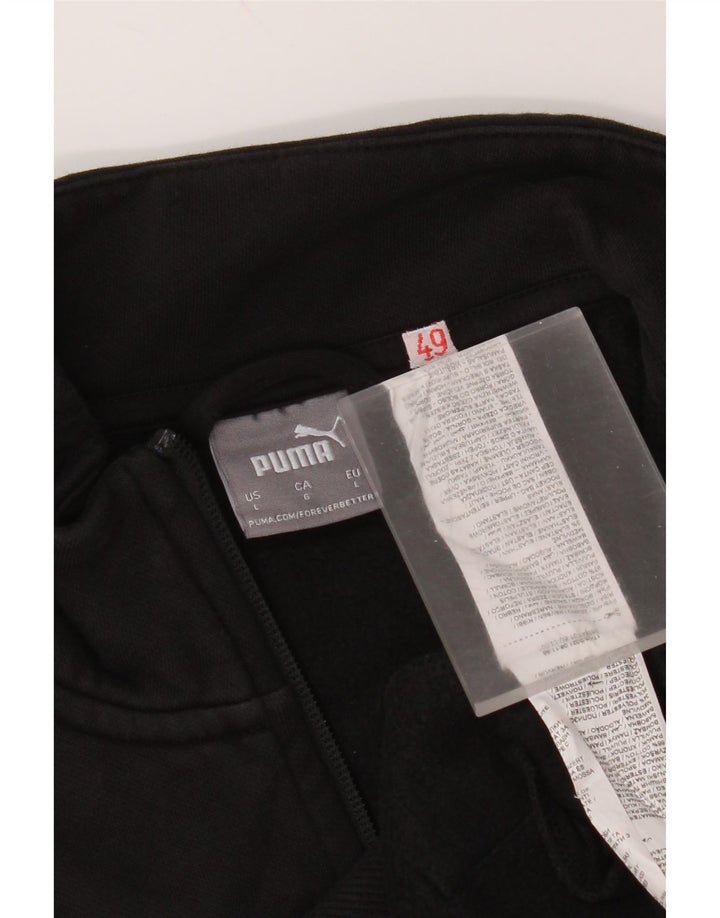 Puma Herren-Trainingsanzug-Top-Jacke, große schwarze Baumwolle