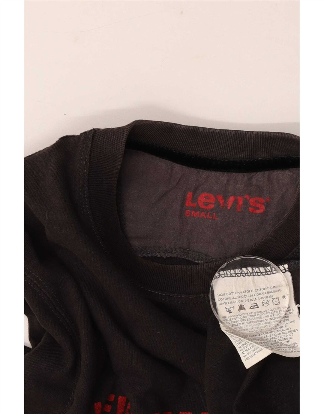 Levi's Herren Graphic Top Langarm Small Schwarz Baumwolle