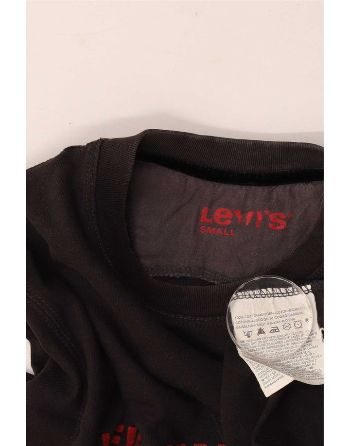 Levi's Herren Graphic Top Langarm Small Schwarz Baumwolle