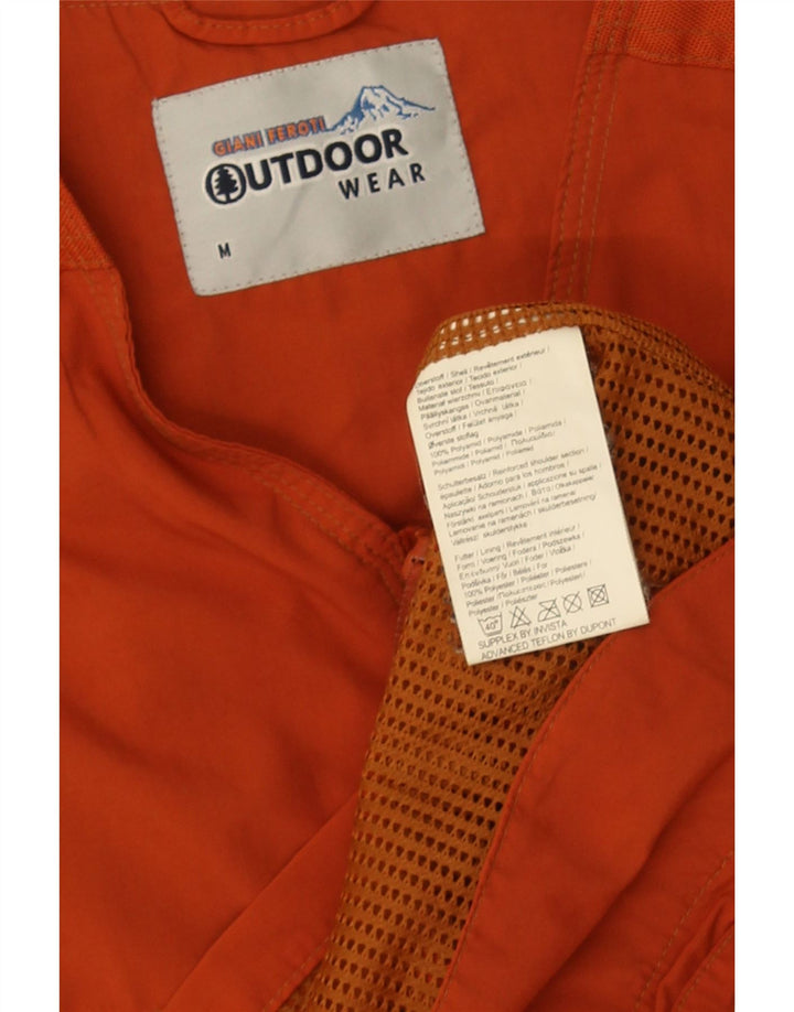 Giani Feroti Herren Utility Gilet UK 38 Medium Orange Polyamid