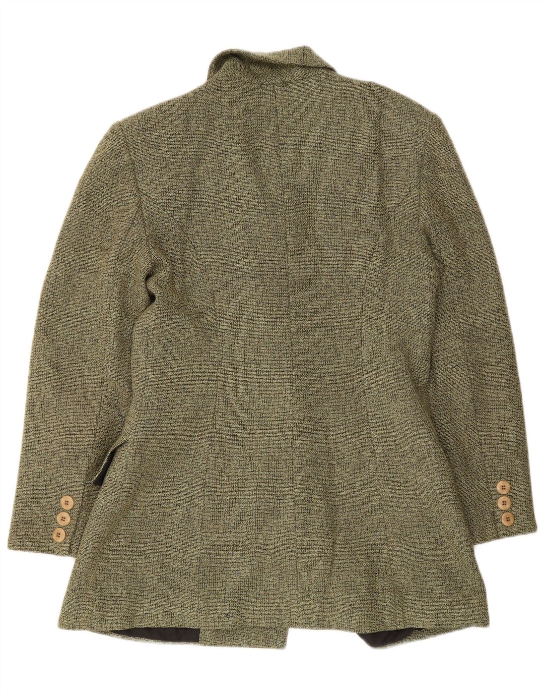 Vintage Damen Zweireihige Blazerjacke UK 14 Mittelgrün