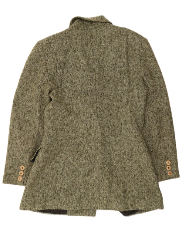 Vintage Damen Zweireihige Blazerjacke UK 14 Mittelgrün