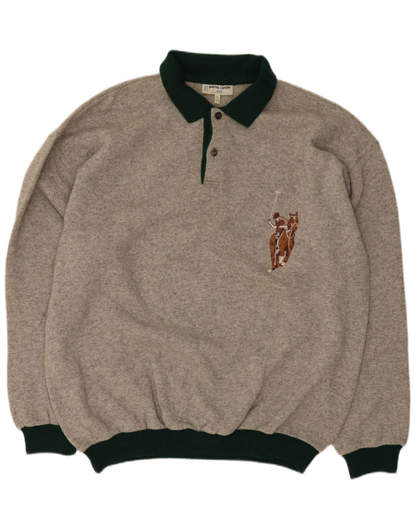 Pierre Cardin Herren Rollkragenpullover IT 54 XL Graue Colourblock-Wolle