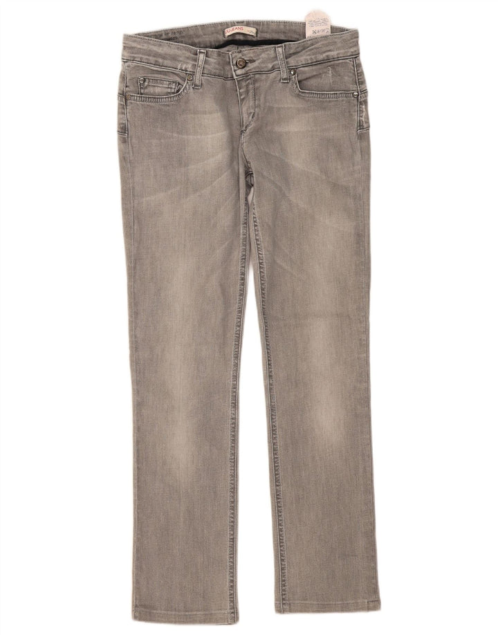Liu Jo Damen Slim Jeans W30 L30 Graue Baumwolle