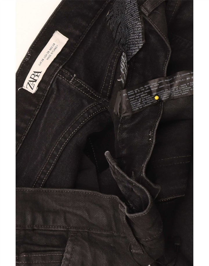 Zara Herren Cargo Slim Jeans EU 38 Small W30 L30 Schwarze Baumwolle