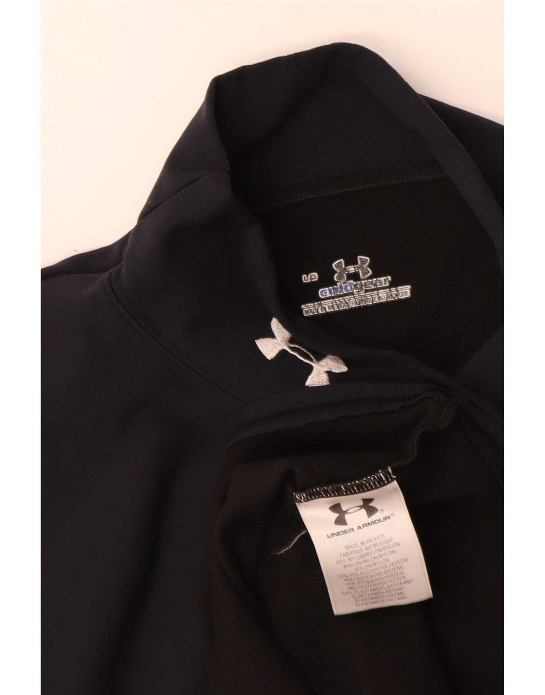 Under Armour Herren Cold Gear Top Langarm Large Schwarz Nylon