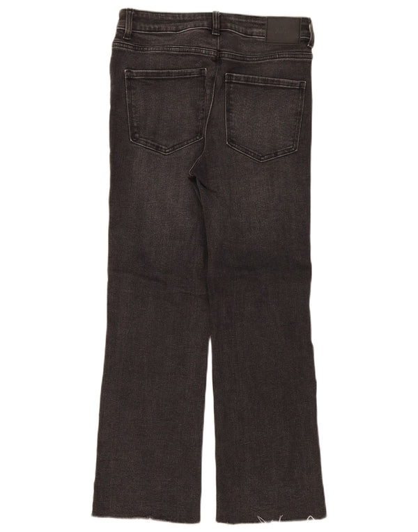 Zara Damen Straight Jeans EU 36 XS W26 L27 Graue Baumwolle