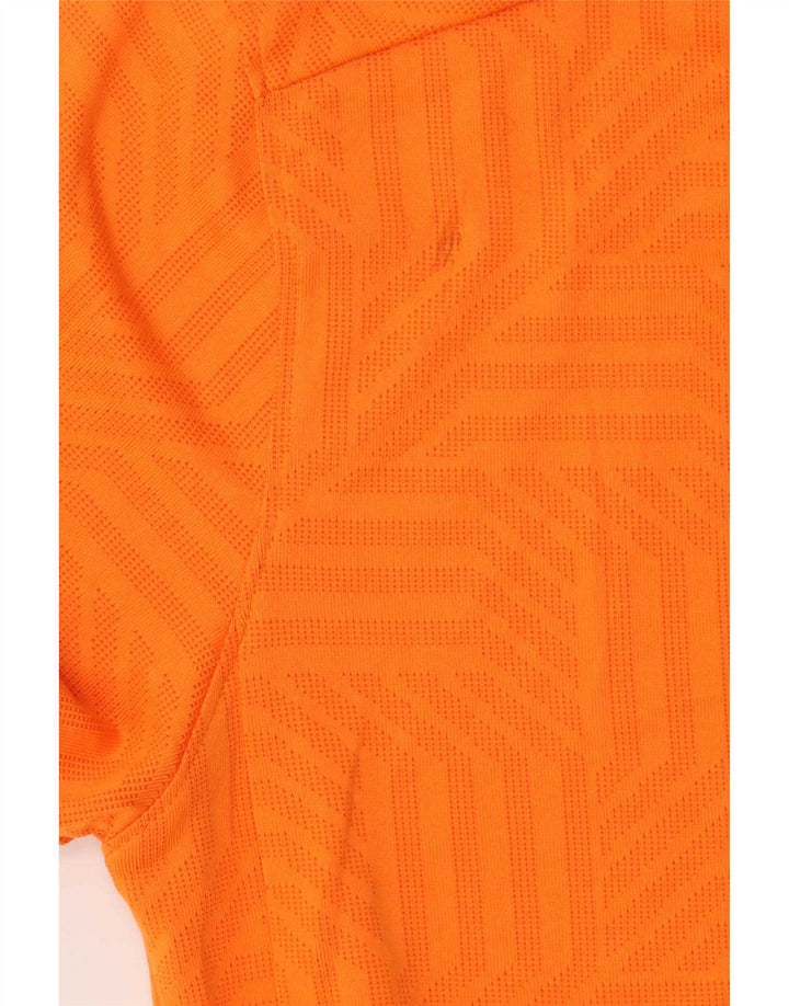 Under Armour Herren T-Shirt Top Small Orange Geometrisch Polyester
