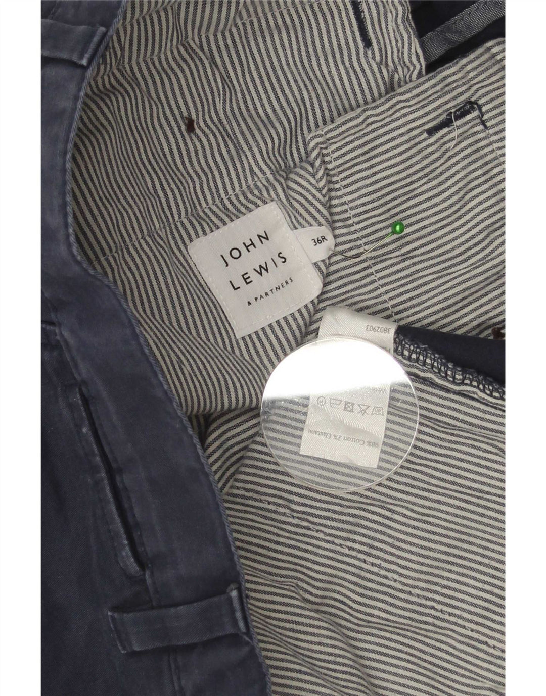 John Lewis Herren-Chinoshorts, normal, W36, groß, marineblau, Baumwolle