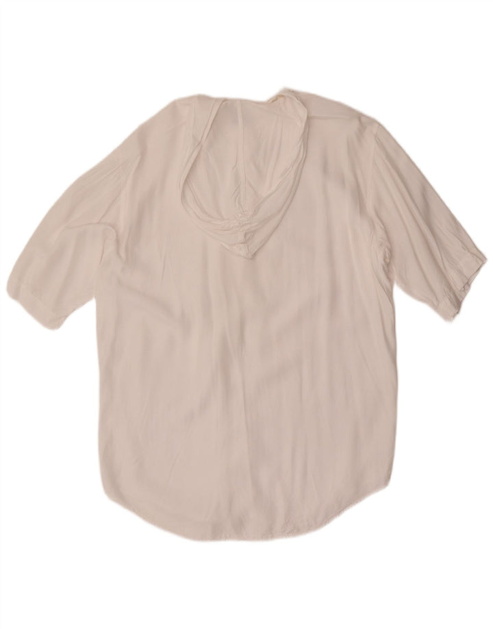 Benetton Herren Kapuzen-Kurzarmshirt Mittelweiß