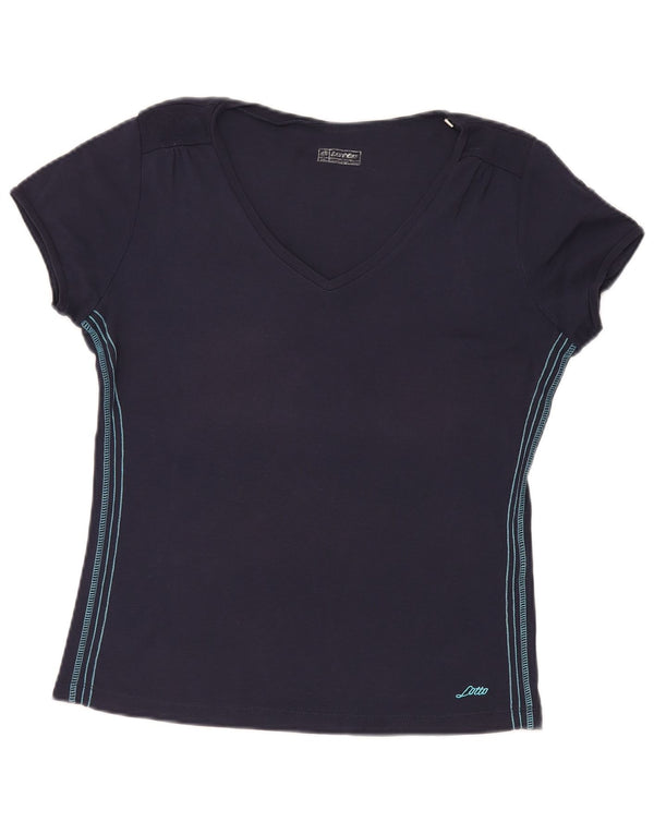 Lotto Damen T-Shirt Top UK 20 2XL Marineblau
